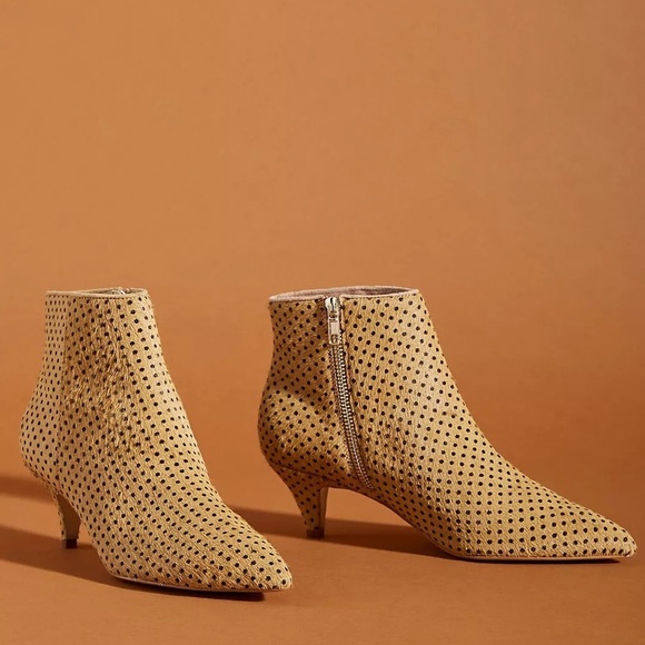 Anthropologie Ana Kitten Heel Booties Ankle Boots - Picture 1 of 16